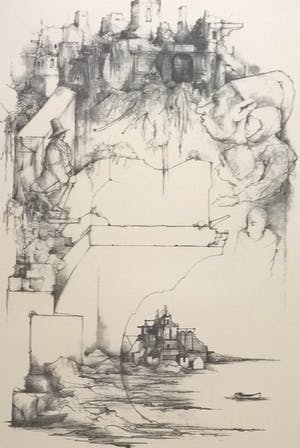 Dirkje Kuik - gezichten op Utrecht - 10 litho's kopen? Bied vanaf 395!