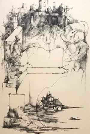 Dirkje Kuik - gezichten op Utrecht - 10 litho's verkocht voor € 395!