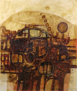 Jack Harden - Gemengde techniek op board, Landschap voor Sharon Tate - Ingelijst kopen? Bied vanaf 1!