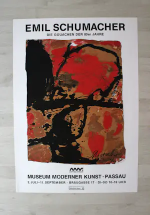 Emil Schumacher - "Die Gouachen der 80er Jahre"- Ausstellungsplakate - handsigniert - (84 x 59 cm) kopen? Bied vanaf 99!
