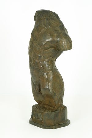 Pierre Chenet - Bronzen beeld van mannen torso - 7 kg kopen? Bied vanaf 395!