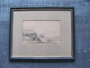 Johan Barthold Jongkind - gezicht op boerderij en landerijen verkauft für € 150!