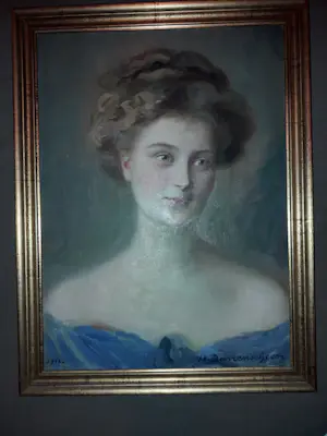 Hermann Barrenscheen - Porträt einen junge dame kopen? Bied vanaf 150!