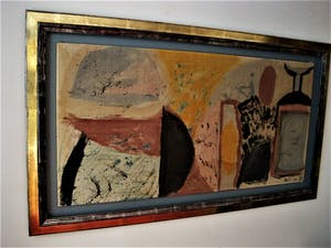 Boris van Wijk - Textielkunstenaar Kunstschilder - GROOT! olieverf - Stilleven - Exclusieve lijst kopen? Bied vanaf 20!