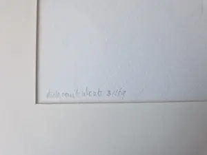 Dick van 't Wout - verstilde potloodtekning "jonge vrouw en profil" 1969 - potloodgesigneerd kopen? Bied vanaf 29!