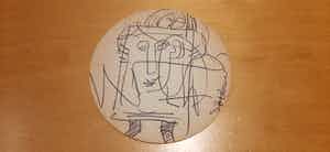 Gerard Fieret - Originele pentekening op een bierviltje kopen? Bied vanaf 55!