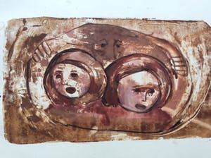 Irene Joffroy - 3 werken op papier kopen? Bied vanaf 15!