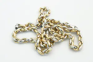 68 - Exclusieve set 18 krt bicolor gouden sieraden - collier en armband - zgan kopen? Bied vanaf 2500!