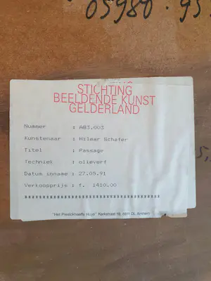 AcheterHilmar Schäfer - Passage? Enchérissez de 60!