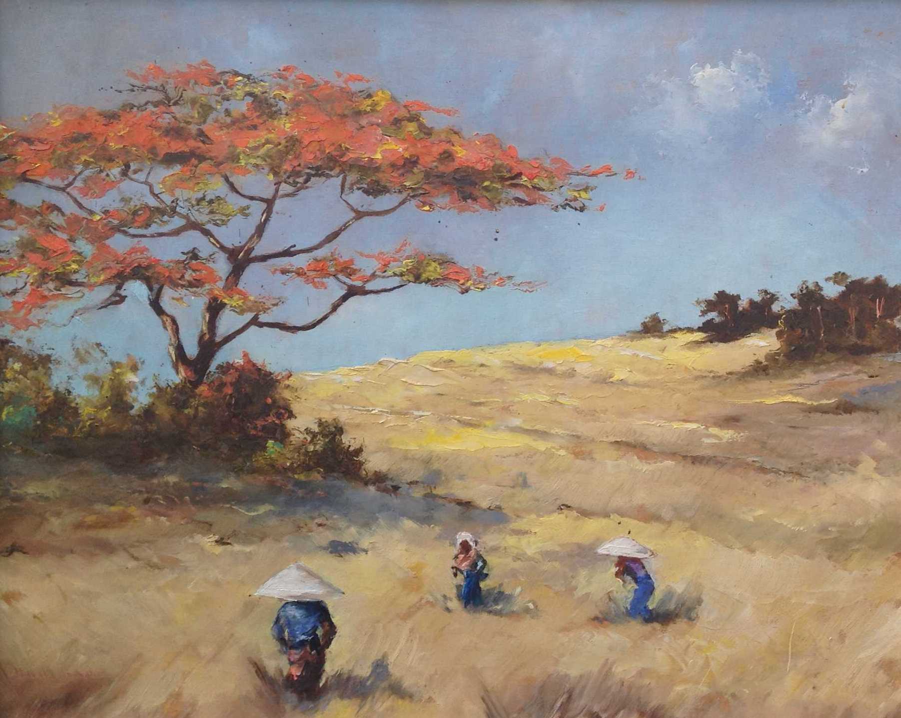 Niet of onleesbaar gesigneerd - B14, Indonesisch Landschap kopen? Bied vanaf 1!