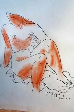 Harry J. van Piggelen - Naakt studie verkocht voor € 50!