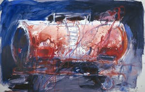 Franscz Witte - Gemengde techniek op papier, Vergaande glorie kopen? Bied vanaf 1!