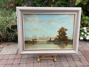 Jan Albers - Hollands polderlandschap kopen? Bied vanaf 75!