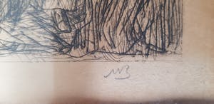 Marius Bauer - ets (groot), handgesigneerd (ingelijst) kopen? Bied vanaf 250!