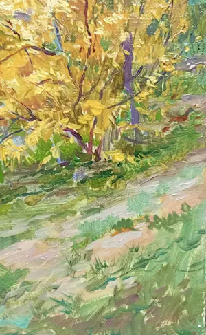 Buy Dmitri Kostylov - Forsythia in de Botanische Tuin? Bid from 350!