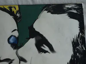 Dick Bastiaan van der Meijden - (1945-2022) - Pasteltekening, Een Kus kopen? Bied vanaf 1!