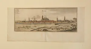 Caspar Merian - Ieper België Oude Gravure Panorama 1659 kopen? Bied vanaf 30!