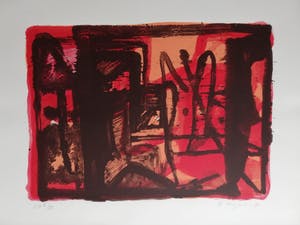 Theo Kuijpers - KLEURRIJKE ABSTRACTIE / KLEURZEEFDRUK / 57x76cm / SIG / 1992 kopen? Bied vanaf 25!