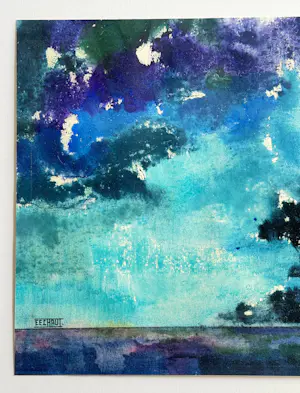 Eugène Eechaut - Ein wunderschönes Aquarell aus dem Jahr 1975 – ausgestellt in der Pfeiffer Gallery in Brüssel kopen? Bied vanaf 60!