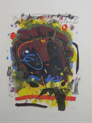 Kees Salentijn - Litho, Sol Secundo - Ingelijst, Galerieprijs €350, 1/2 kopen? Bied vanaf 29!