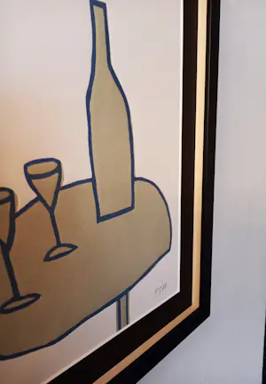 Klaas Gubbels - Linosnede , mooi gelijst kopen? Bied vanaf 385!