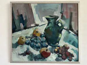 Bob Immink - BOB IMMINK (1930-1984) OLIEVERF OP DOEK "STILLEVEN" kopen? Bied vanaf 95!