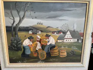 Joze Peternelj-Mausar - Boerderij/oogst scène kopen? Bied vanaf 250!