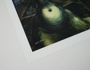 Ernst Fuchs - Gertrude Baschnegger vor dem Lebensbaum - gesigneerde giclee, 2012 kopen? Bied vanaf 40!