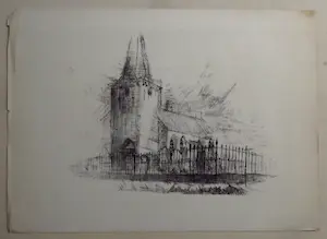 Henk Huig - Kerk met hekwerk kopen? Bied vanaf 38!