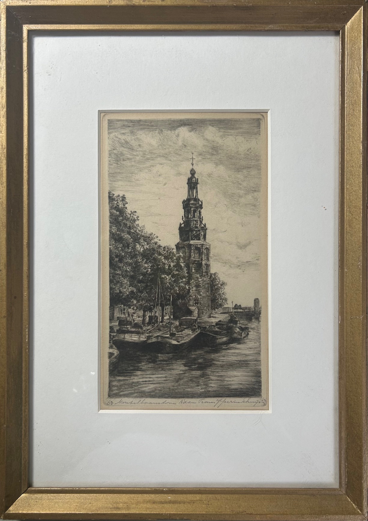 Buy Frans IJserinkhuijsen - Montelbaanstoren Amsterdam? Bid from 49!
