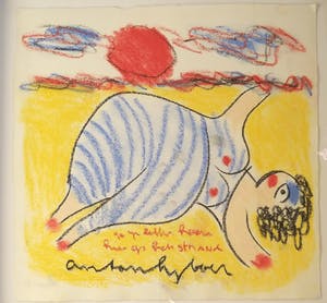 Anton Heyboer - Baddame op het strand kopen? Bied vanaf 325!