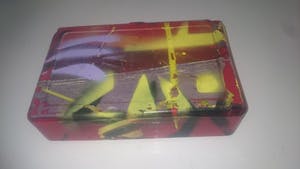 Herman Brood - Rode handgeschilderde broodtrommel kopen? Bied vanaf 100!