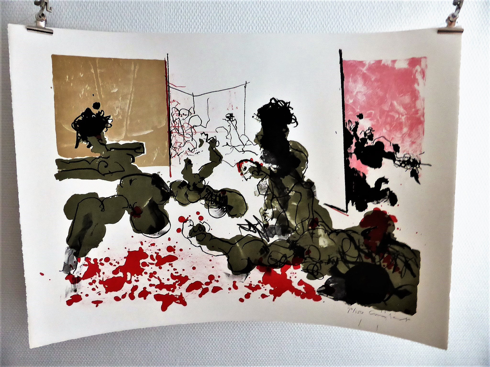 Constant - litho Masacre verkocht voor € 350!