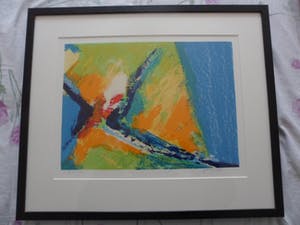 Niet of onleesbaar gesigneerd - Zeefdruk, Abstract werk. kopen? Bied vanaf 1!