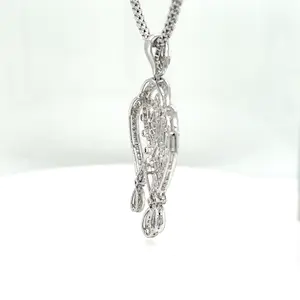 Magnificent Pendant in 18 Karat with 177 Brillants 1,65 carat with Chain kopen? Bied vanaf 2200!