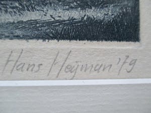 Hans Heijman - Gesigneerde ets kopen? Bied vanaf 35!