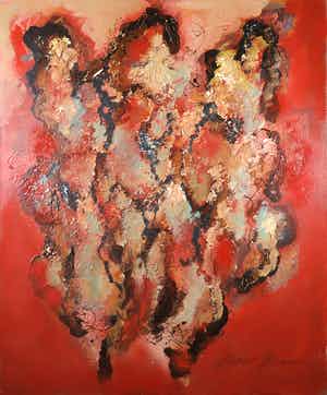 Bert Braam - Acryl op doek, Torso (Groot) verkocht voor € 100!