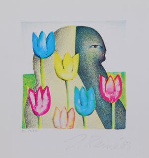 Jorg Reme - e.a: Collectie van zes handgesigneerde zeefdrukken: Diverse Composities kopen? Bied vanaf 24!