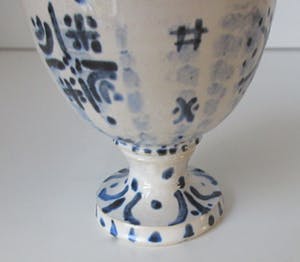 Sjoerd Jonkers - Twee Studio Keramische blauw witte bokalen kopen? Bied vanaf 30!