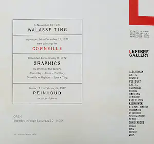 Corneille - Exhibition of new paintings (1971), publicatie met originele litho kopen? Bied vanaf 1!