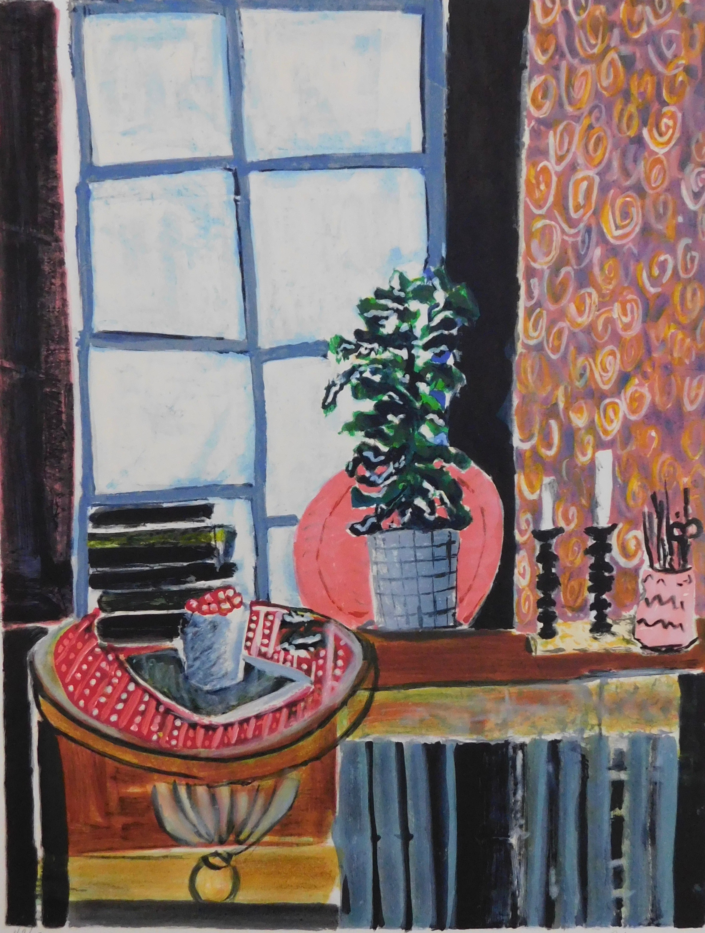 Wendy Chazin - Still-life with Candlesticks verkocht voor € 60!