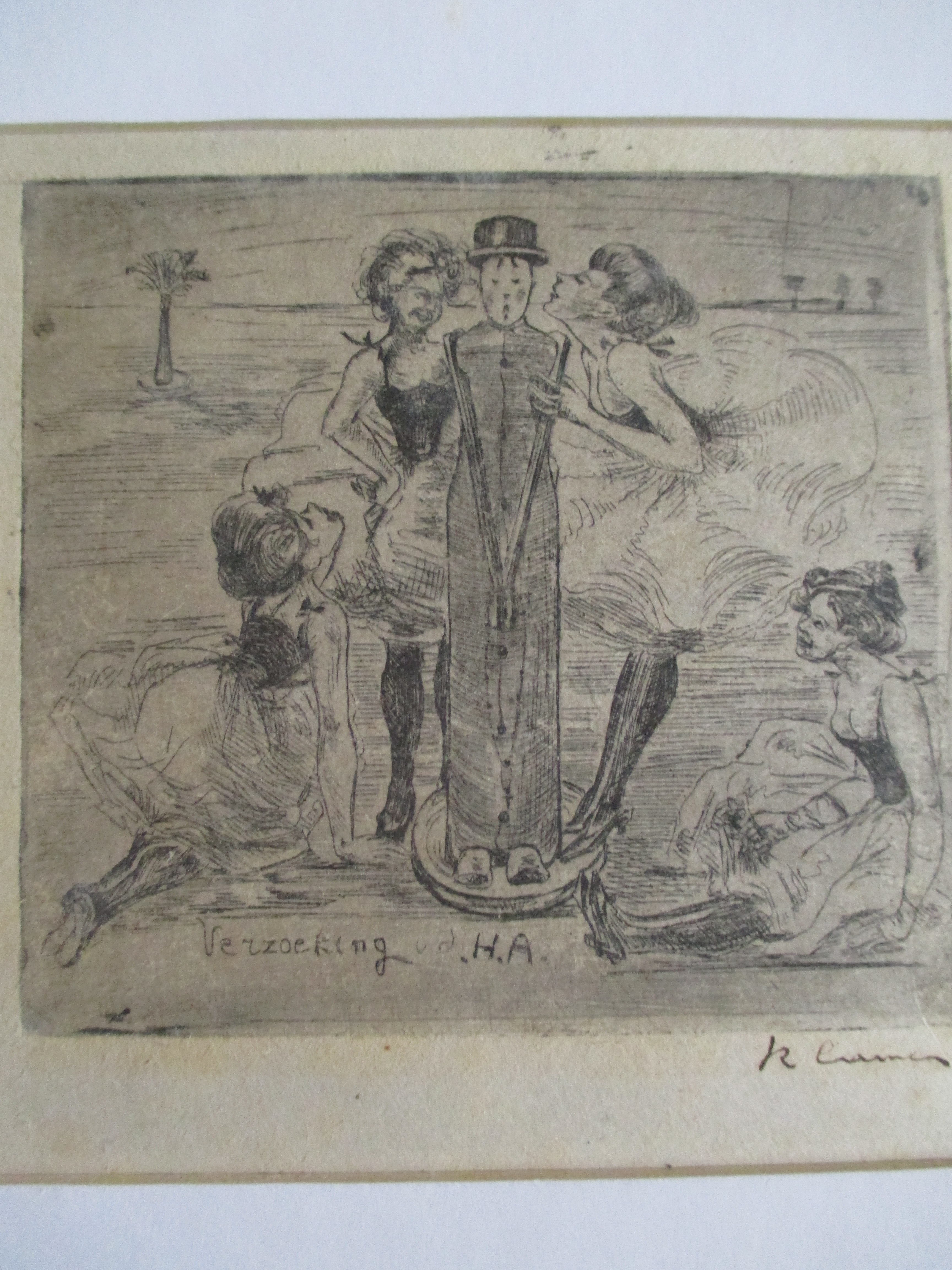 Rie Cramer - Ets "Verzoeking v.d H.A" verkocht voor € 30!