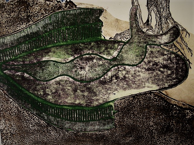 Theo van den Akker - Zaans Surrealistist - zeer bep. oplage (10) "Worm des tijds III" gesigneerd  kopen? Bied vanaf 1!