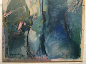 Frank van Eijndhoven - Acryl op doek , Naakt 2 – 1977 – 115 x 100 cm. kopen? Bied vanaf 150!