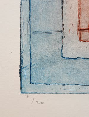 Jan Montyn - Elementen water en vuur, aquatint ets kopen? Bied vanaf 95!