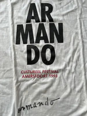 Buy Armando - 3 boeken + 3 gesigneerde catalogussen + gesigneerd T-shirt+ bord? Bid from 75!