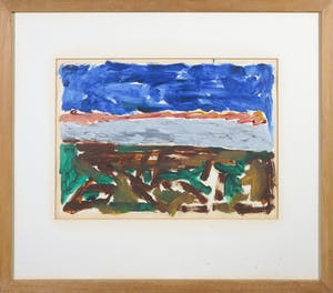 Jelis van Dolderen - Olieverf op papier, Zonder titel - Ingelijst kopen? Bied vanaf 50!