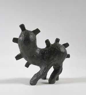 Christien Rijnsdorp - Twee dierfiguren van kunsthars, Lips & Bobbels kopen? Bied vanaf 1!