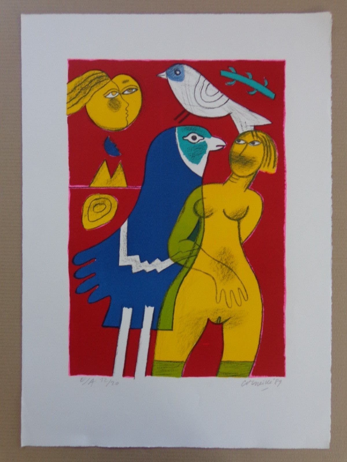 Corneille - GEEL NAAKT / KLEURZEEFDRUK / 76x54cm / SIG / 1989 kopen? Bied vanaf 175!