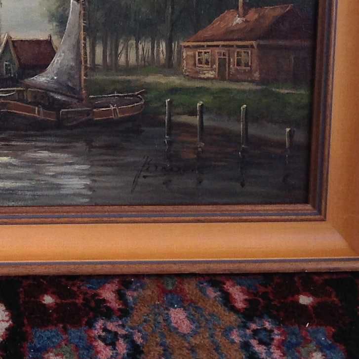 Gerardus Johannes Ernens - boten aangemeerd bij het huisje aan het water kopen? Bied vanaf 100!
